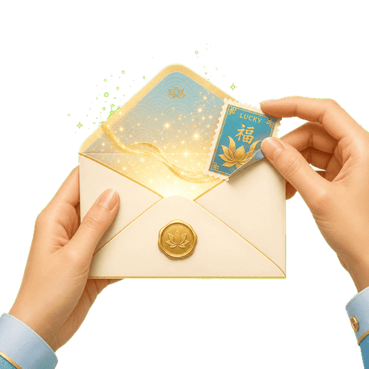 Opening envelopes illustration